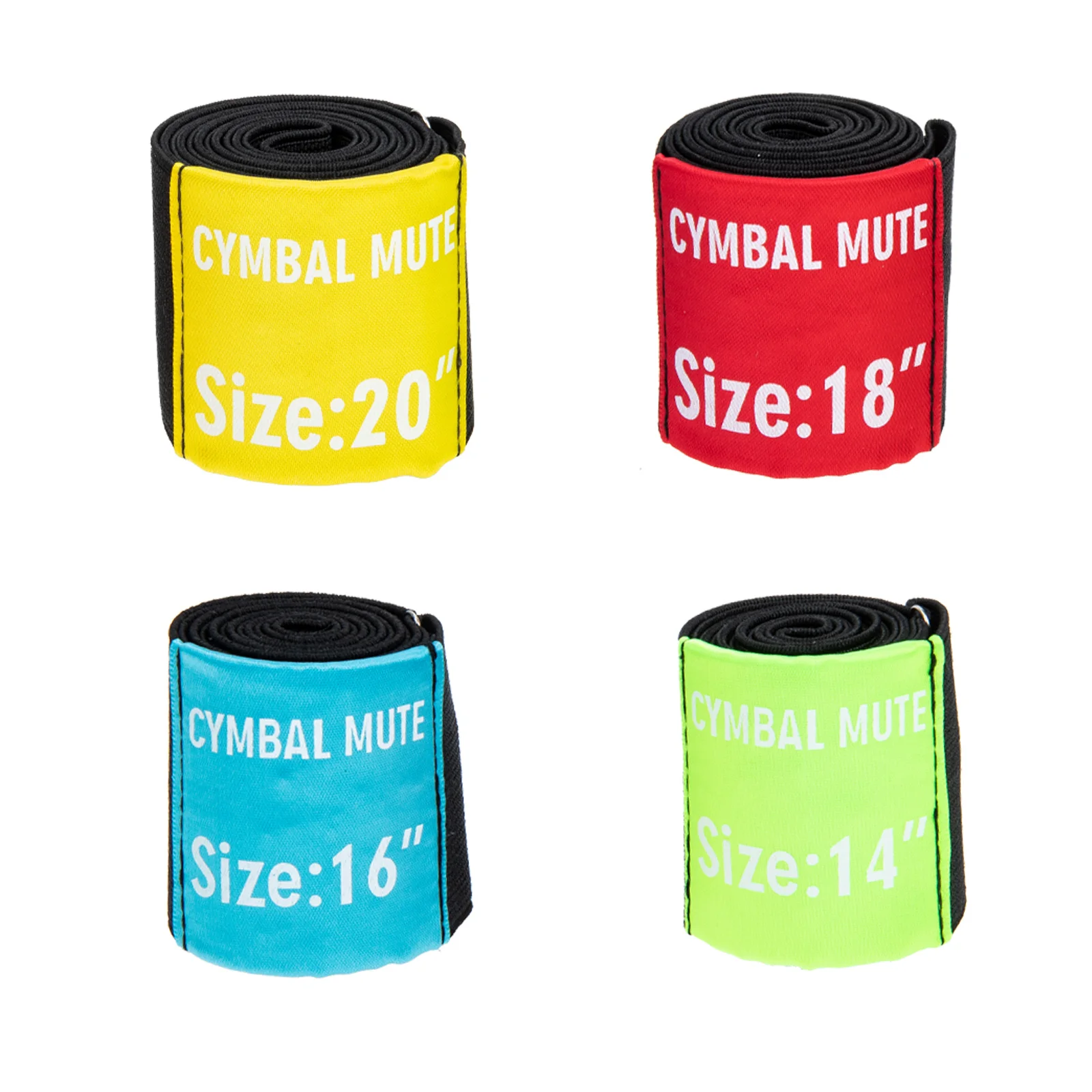 

4pcs Polyester Cymbal Tape Drum Mute Pad For Drumming Practice Noise Reduction Percussion Instrument Accessories Hi-Hat Parts