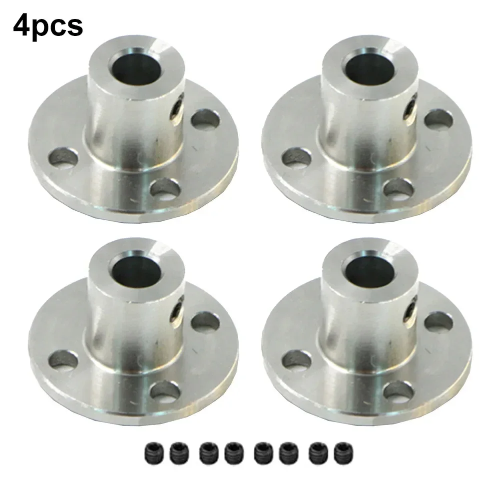 4pcs Flange Coupling Motor Guide Shaft Coupler Motor Connector Power Tools Accessories Plug 6mm With Screws Flange Coupling