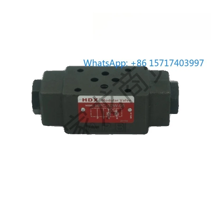 

MPC-02W-05 Heidexin HDX Сборный клапан обслуживания давления MPC-02W-05 Гидравлический регулирующий обратный клапан