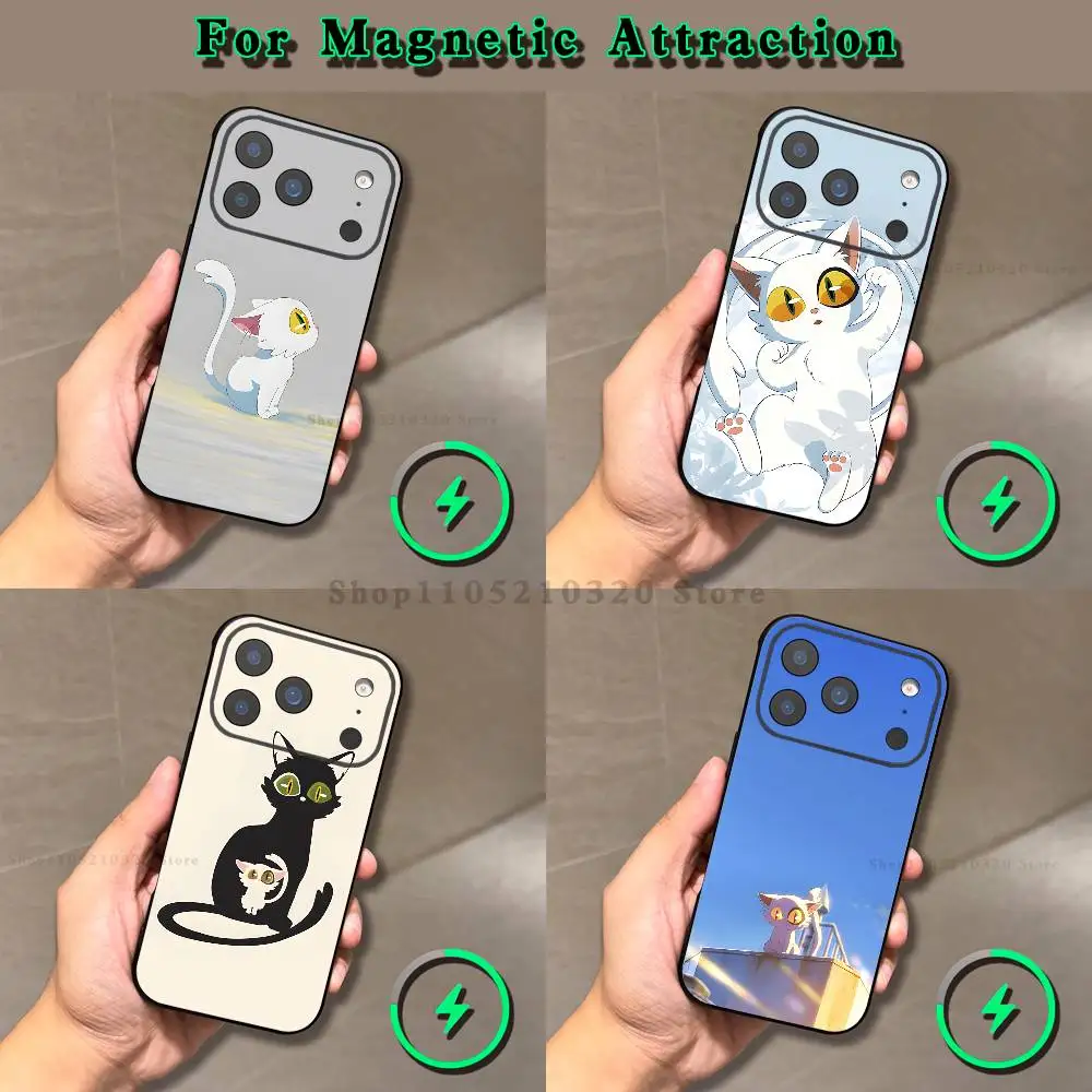 

S-suzume daijin Anime Phone Case For iPhone 16,17,15,14,13,12,11,Pro,Max,Plus,E,Air,Mini Magnetic Magsafe Frosted Black soft