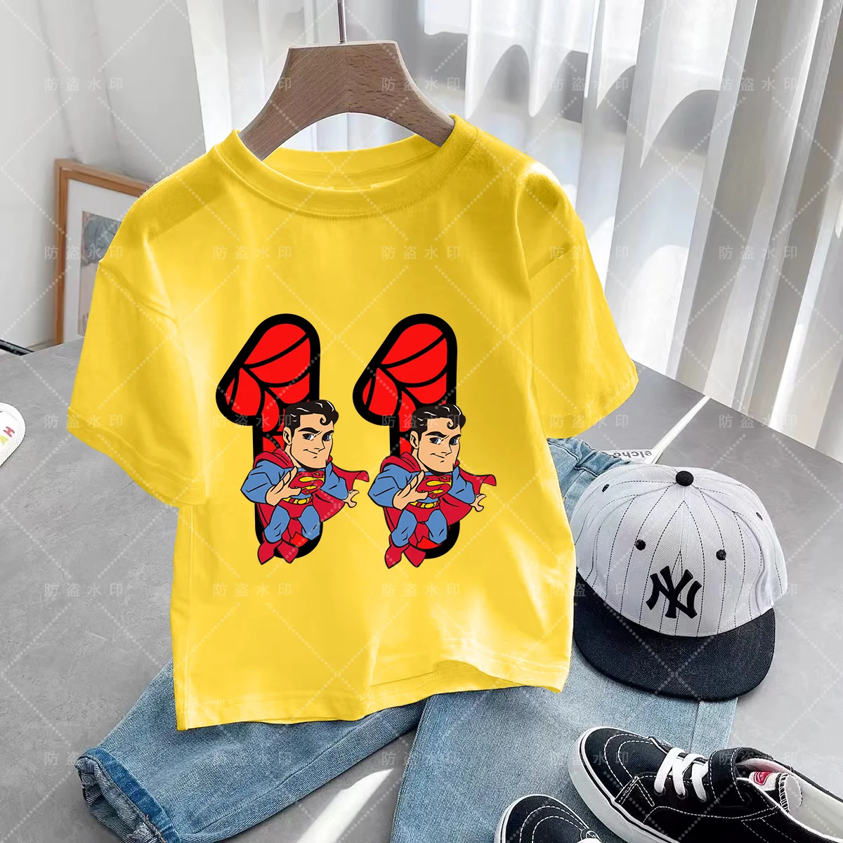 

Spiderman Children Clothes Birthday Number 3-12 Children's Clothing Kawaii Short Sleeve Summer Cartoons Top T-shirts Kawaii Kids