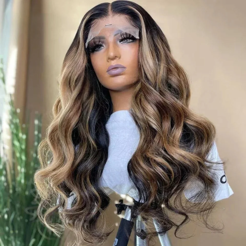 

Long Highlight Blonde Body Wave 26inch 180Density 5x5 Silk Base Jewish Human Hair With BabyHair HD Lace European Hair Preplucked