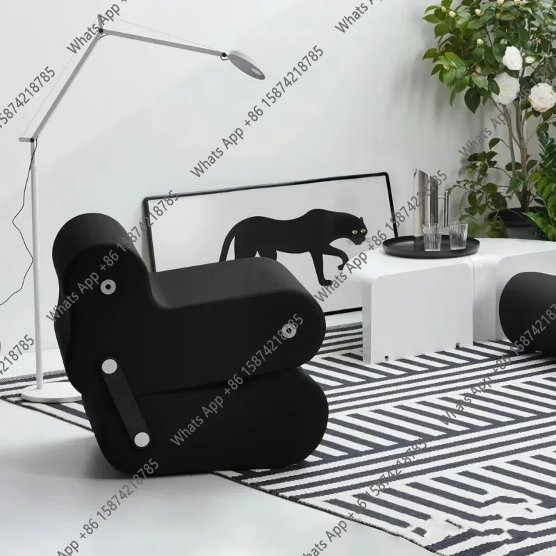 

J Designer Creative And Changeable Single Sofa Chair Special-shaped Line Multifunctional Leisure Chair Recliner