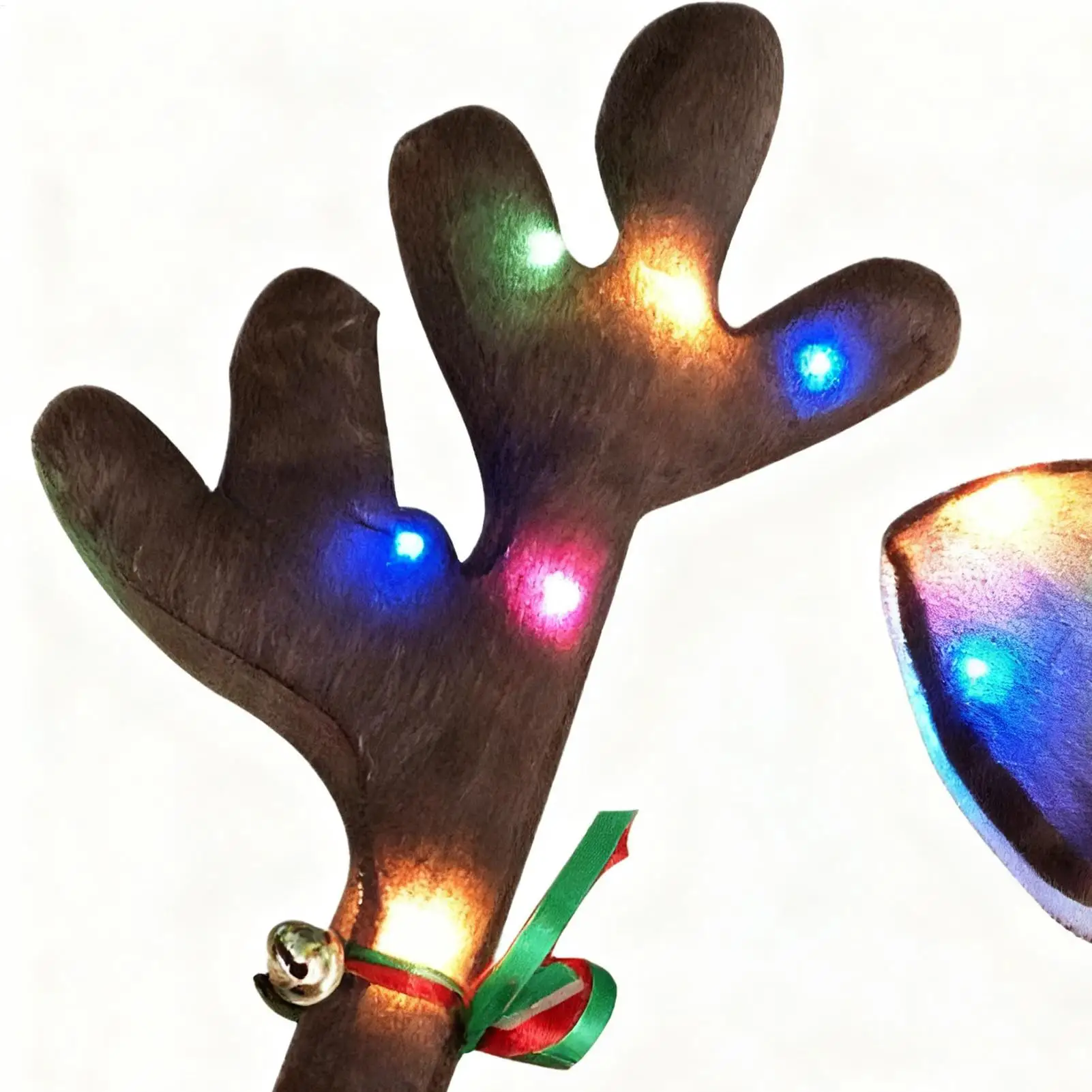 

Reindeer Antler For Cars Cute Costume With LED Lights Reindeer Car Kit For Holiday Van Party Seasonal Celebration Festive Drive