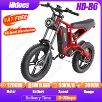 Hidoes HD-B6 Electric Bicycle 1200W 48V15.6AH Hydraulic Brake Retro Electric Bike 20*4.0 Inch Fat Tire Adult Mountain Motorcycle