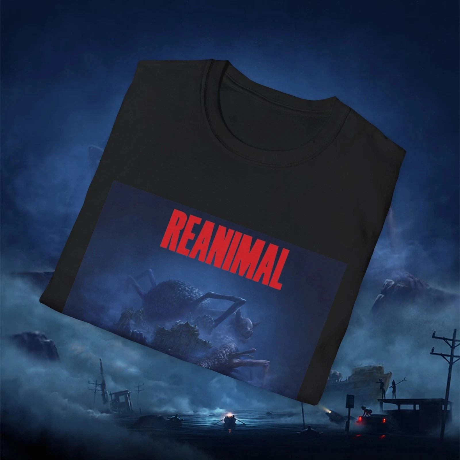 Reanimal Tarsier Studios Horror Game Unisex Soft Style T-Shirt Top Pure Cotton Couple Streetwear Top vintage t shirt