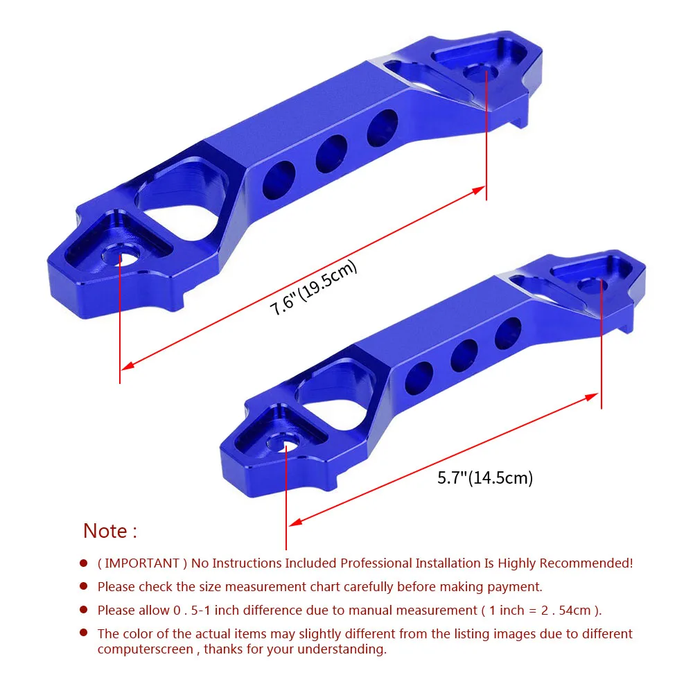 Car Battery Tie Down Brace Aluminum Alloy Battery Fasten Bracket Holder Modification Accessories for Honda Civic 14cm or 19cm