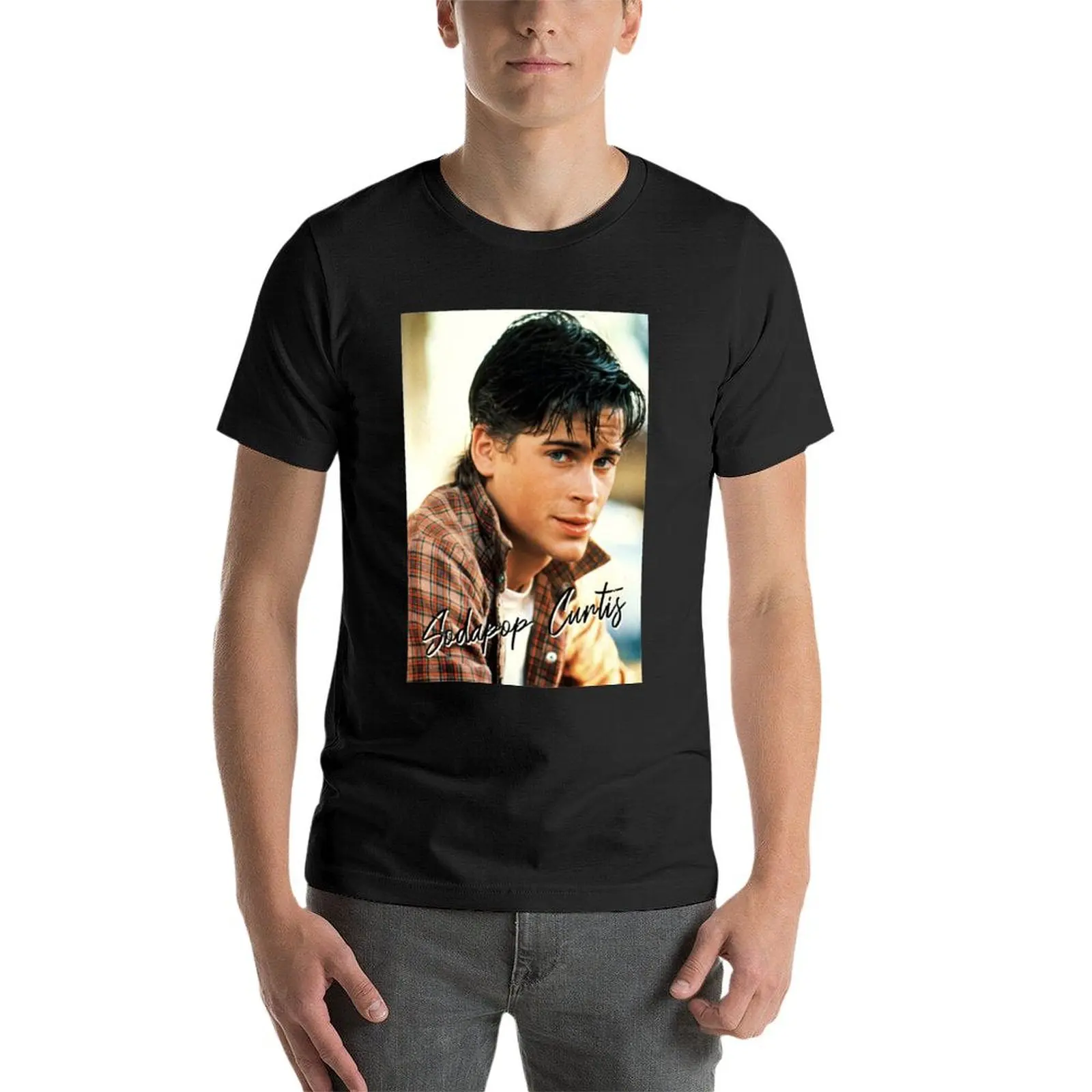 Sodapop Curtis The Outsiders Movie T-Shirt pour hommes, T-shirt classique, Blancs de sueur, Impression animale pour garçons, Grandes tailles, Économie lourds, 80s