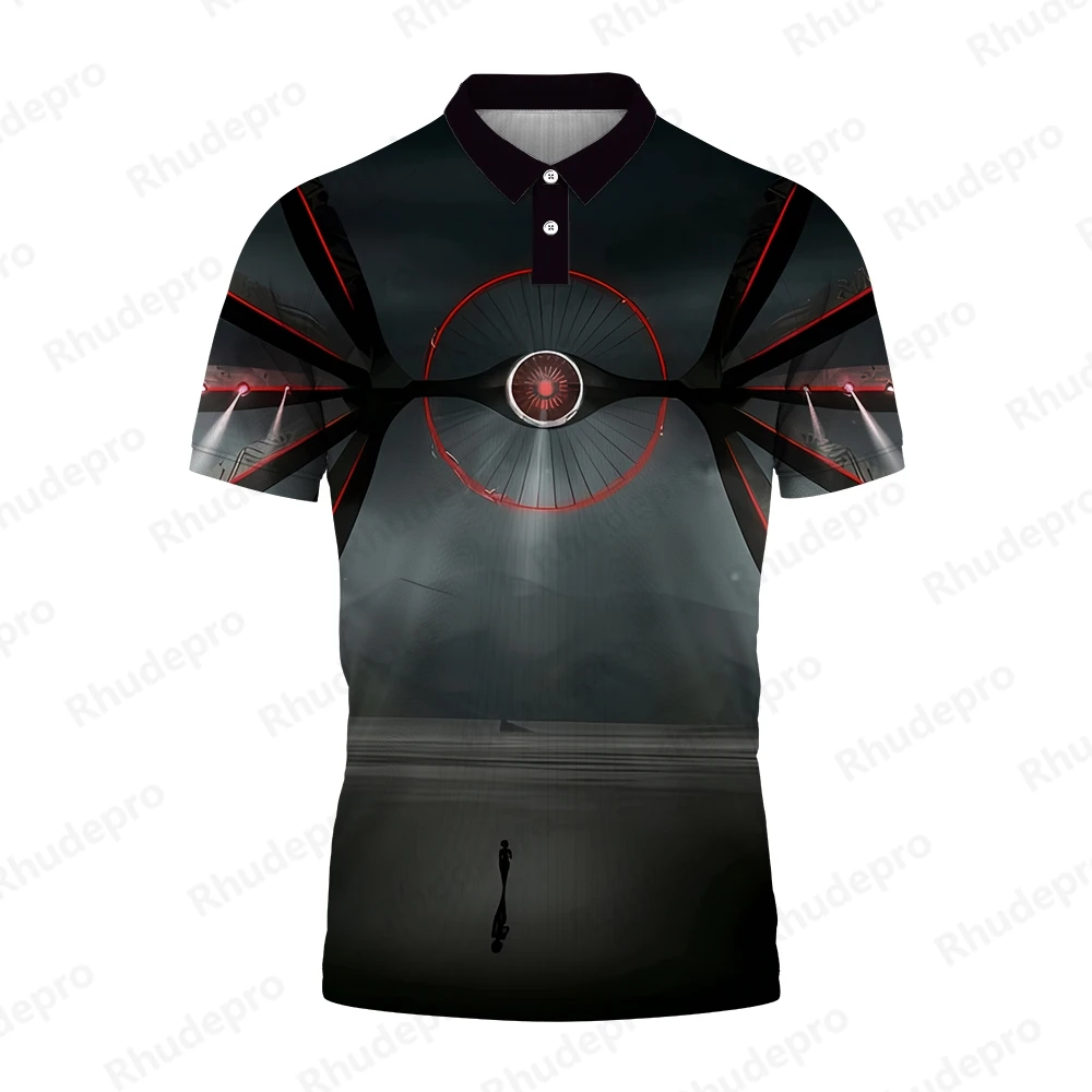 Camisa polo Neon Genesis Evangelion masculina, camiseta de streetwear extragrande, roupas de alta qualidade, 5XL, novo, 2024