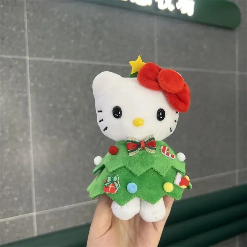 Lindo Sanrio Hello Kitty muñeco de peluche Kawaii Anime dibujos animados KT juguetes de peluche colgante de peluche decoración de árbol de Navidad regalos de vacaciones