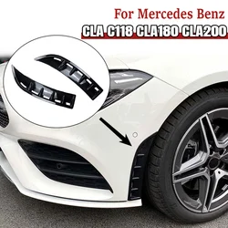 For Mercedes Benz Accessories CLA C118 CLA250 CLA35 2020+ Front Wheel Bumper Canard Side Vent Hood Fender Cover