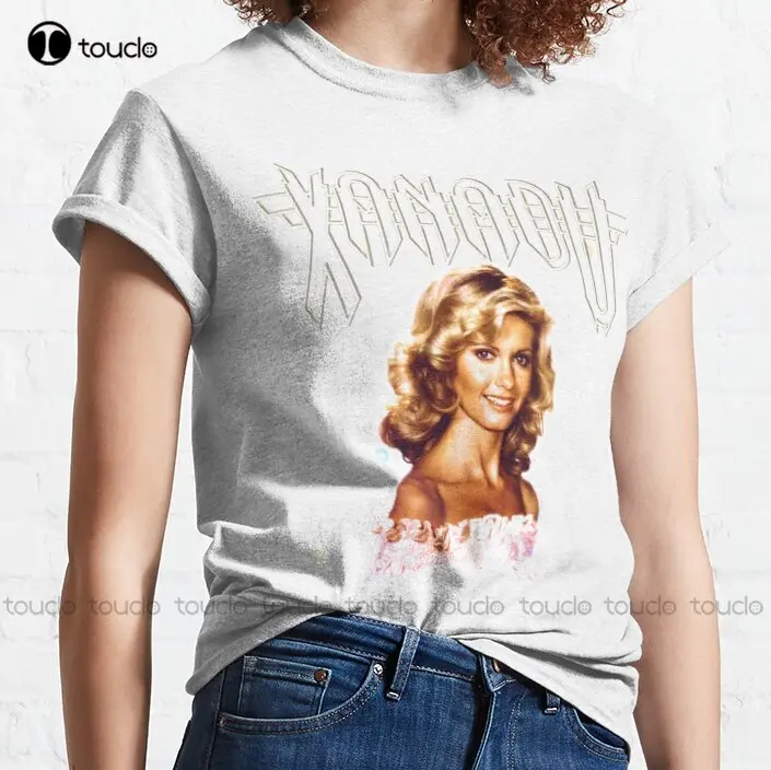 Olivia Newton-John - Xanadu - Million Lights Dancing Olivia Newton John Classic T-Shirt Hiking Shirt Digital Printing Tee Shirts