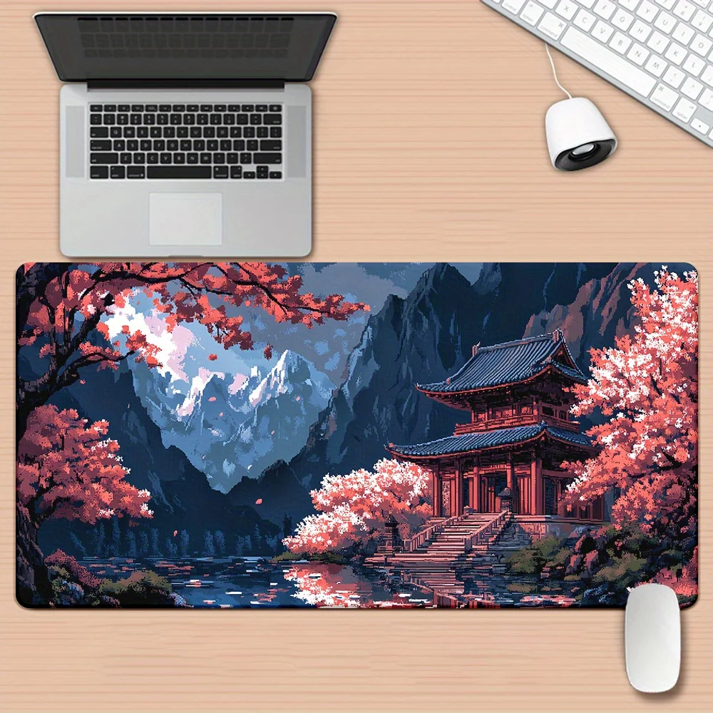 

Gaming Extended Mouse Pad Comfort Desk Mat Comfort Cloth Surface Natural Rubber Base for Office Desk PC Laptop Keyboard Great Gi