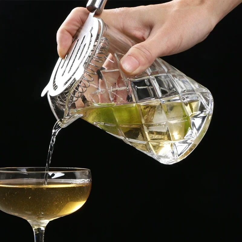 

500ml Glass Studded Cocktail Mixing Glass Barware