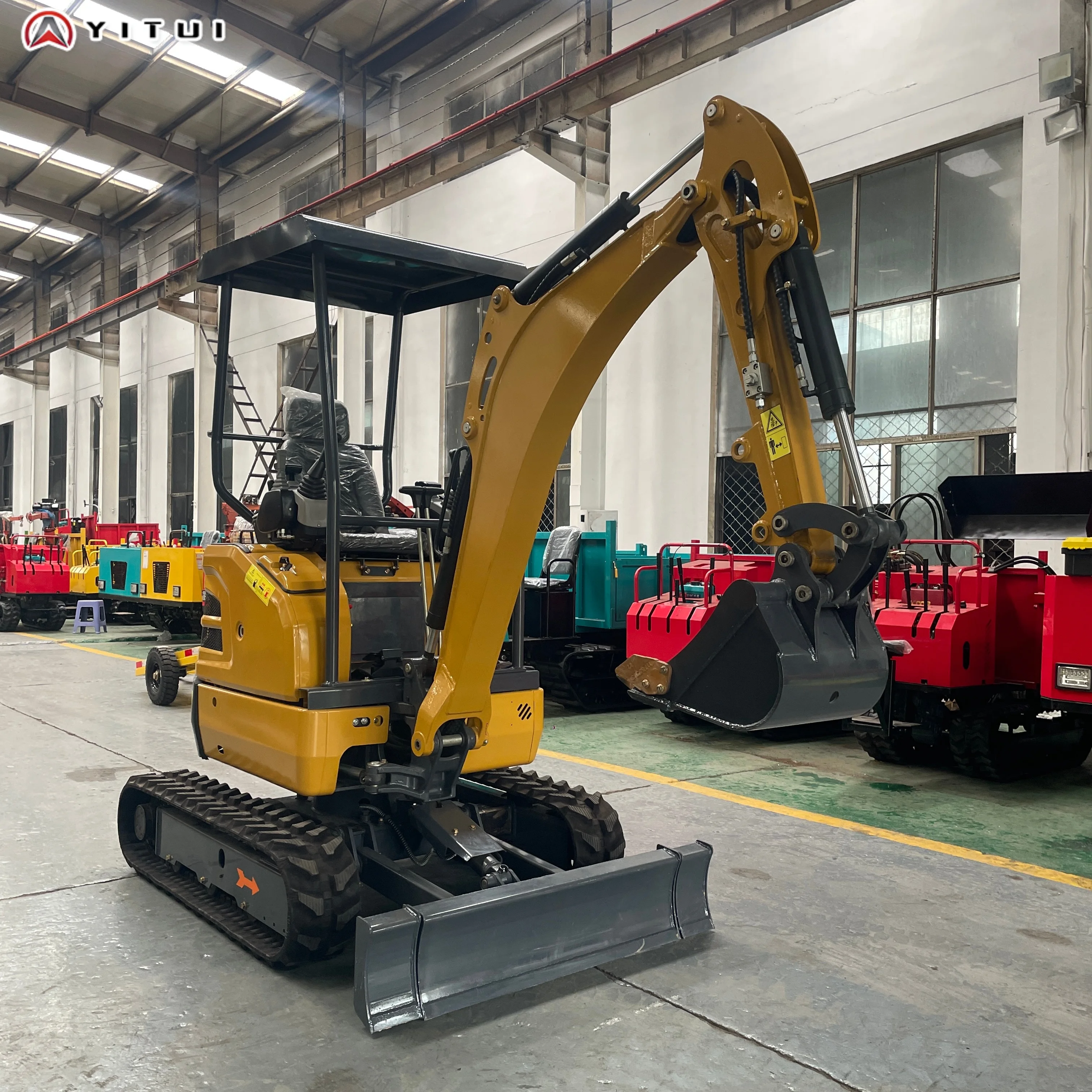 New Mini Excavator 2.6 Tons. High Quality Hydraulic Crawler Type 1.2 Ton Mini Excavator Customized Multiple Accessories