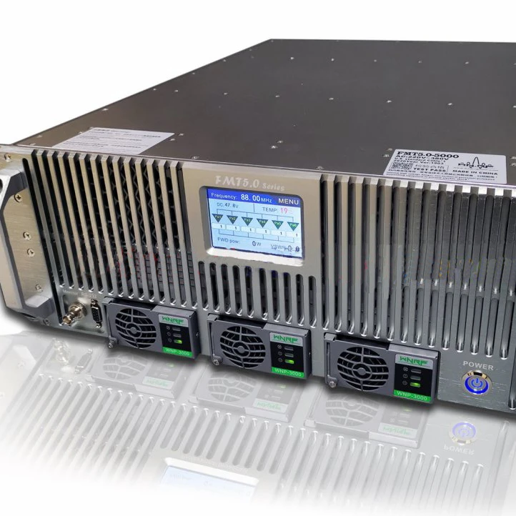 5000W FM broadcast transmitter 4U Professional digital broadcast transmitter for Radio station