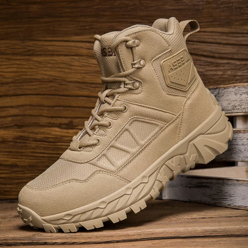 أحذية تكتيكية للرجال، للمشي لمسافات طويلة في الهواء الطلق، أحذية تسلق الجبال مقاومة للاهتراء، أسود، ماغنوم، عبر الحدود، أحذية قتالية عالية الجودة.