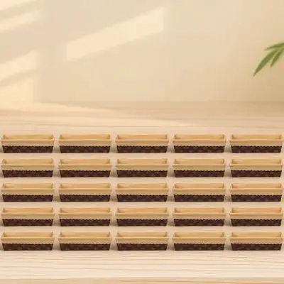 

25pcs Disposable Baking Mold Paper Loaf Pan Non-Stick Microwave Safe For Cake Bread Toast Kitchen Use Baking Tray Kitchen Bar