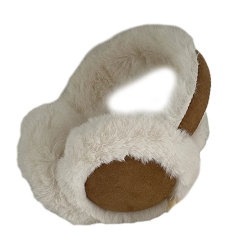 Trendy Foldable Ear Muffs Plush Warmer Winter Warm Earflaps Perfect for Shopping and Skiing in Winter