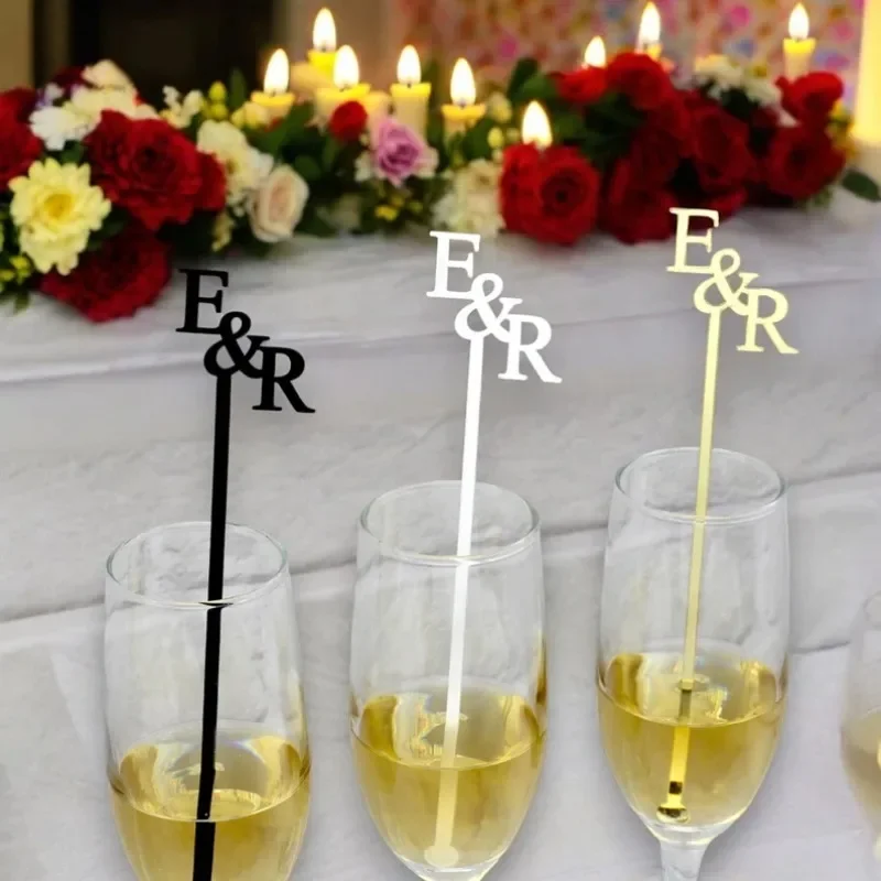 

Personalized Drink Stirrers Custom Cocktail Stir Sticks for Weddings Parties Special Events Elegant Drinkware Decor