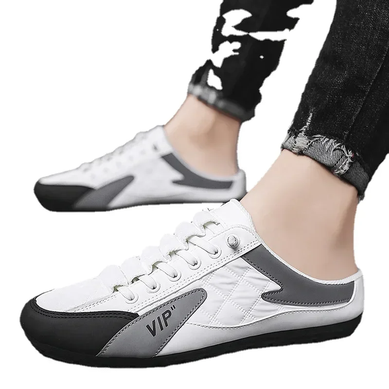 Men\'s Casual Shoes Non-slip Man New Fashion Casual Half Slippers Lightweight Men\'s 2023 Fashion Trend Outdoor Walking Shoes