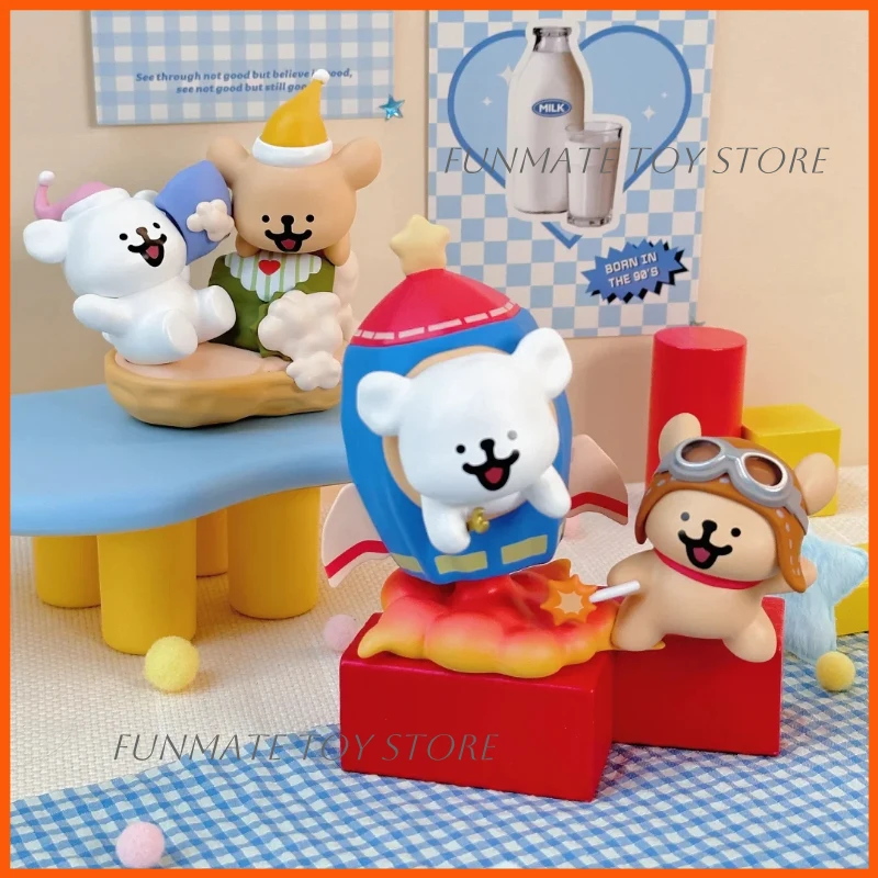 Figura Coleccionable Sorpresa Serie Cuentos de Hadas Buenas Noches Perro Maltés, Muñeco de Colección, Adorno de Escritorio, Lindo Regalo Misterioso de Cumpleaños