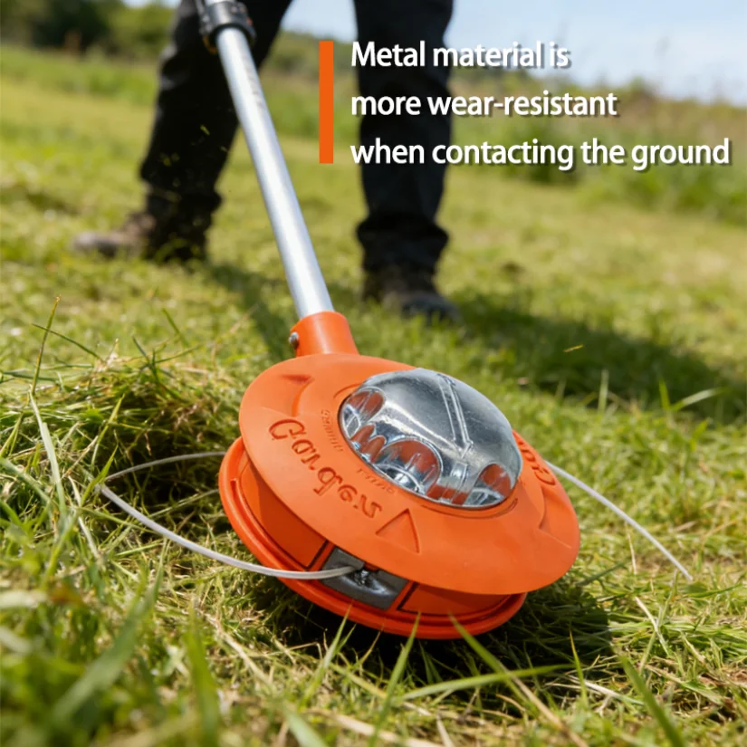 Grass Trimmer Head Universal Fit Bump Head Automatic String Trimmer Replacement Head Garden Brush Cutter Edging Lawn Care
