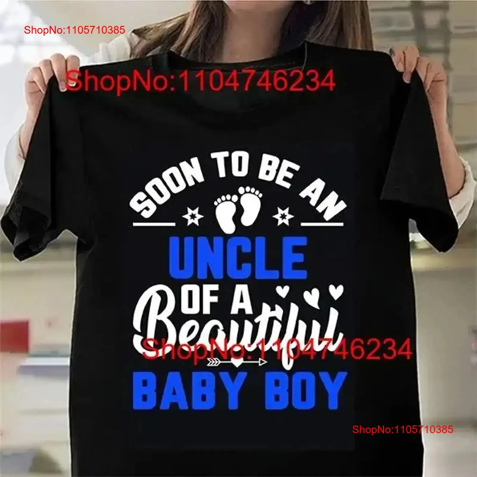Pregnancy Announcement SOON TO BE UNCLE BOY BABY T Shirt Gender Reveal Idea vintage Washed fashion Slightly Stretched vintage