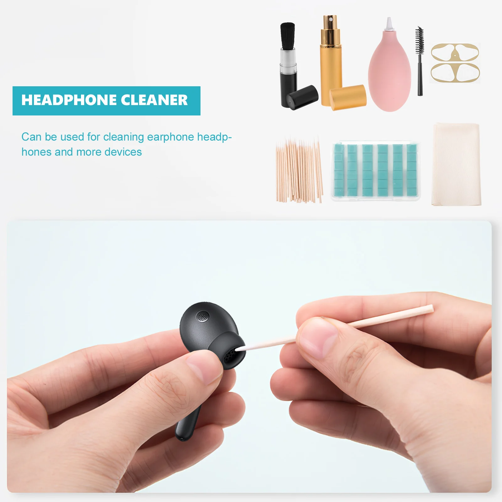 

8 Pcs Earphones Headphone Cleaning Kit Hole Cleaner Kits Charging Box Headset Tools