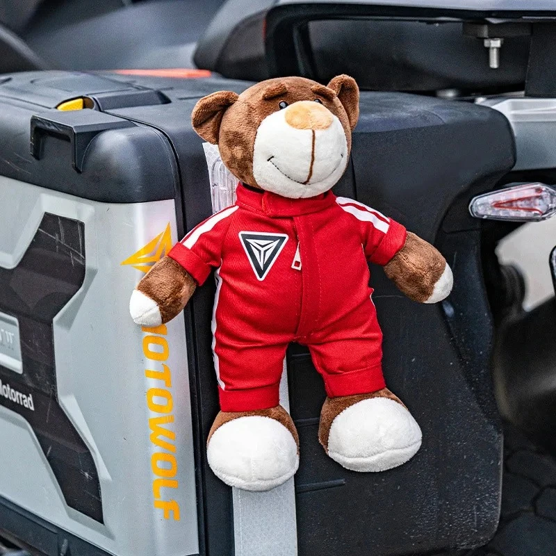 

Motorcycle Decoration Bear Doll Pendant Cute Cartoon Motorcycle Bear Doll Car Trunk Accessories Motorcycle Bear