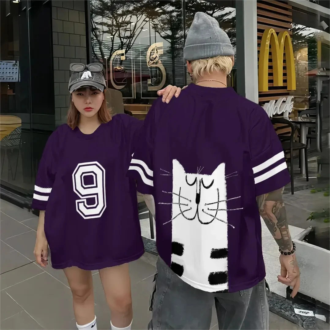 New Men's T-shirt Cartoon Tiger 3D Printed Fashionable Top Oversized Quick Drying Sports Short Sleeved Trendy Men's Clothing