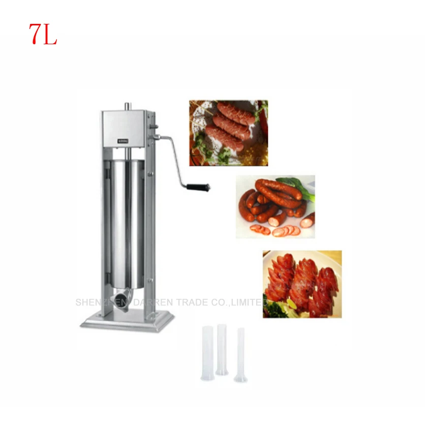 1PC 7L Commercial Manual Sausage filling machine stainless steel