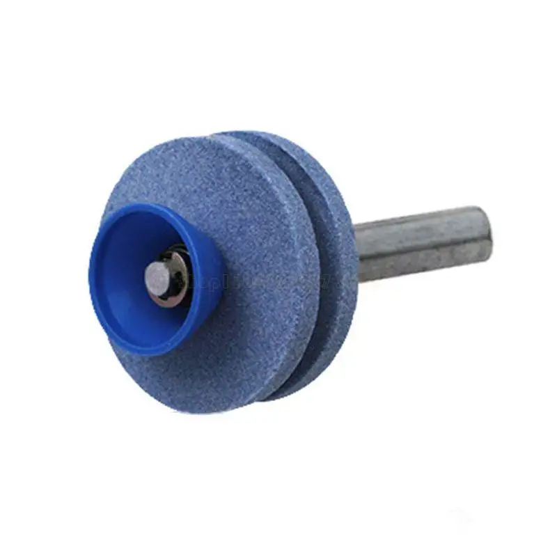 Universal Lawn Mower Sharpener Double Layer Grinding Wheel Stone for Power Drill, Durable Garden Tool for Lawnmower Main