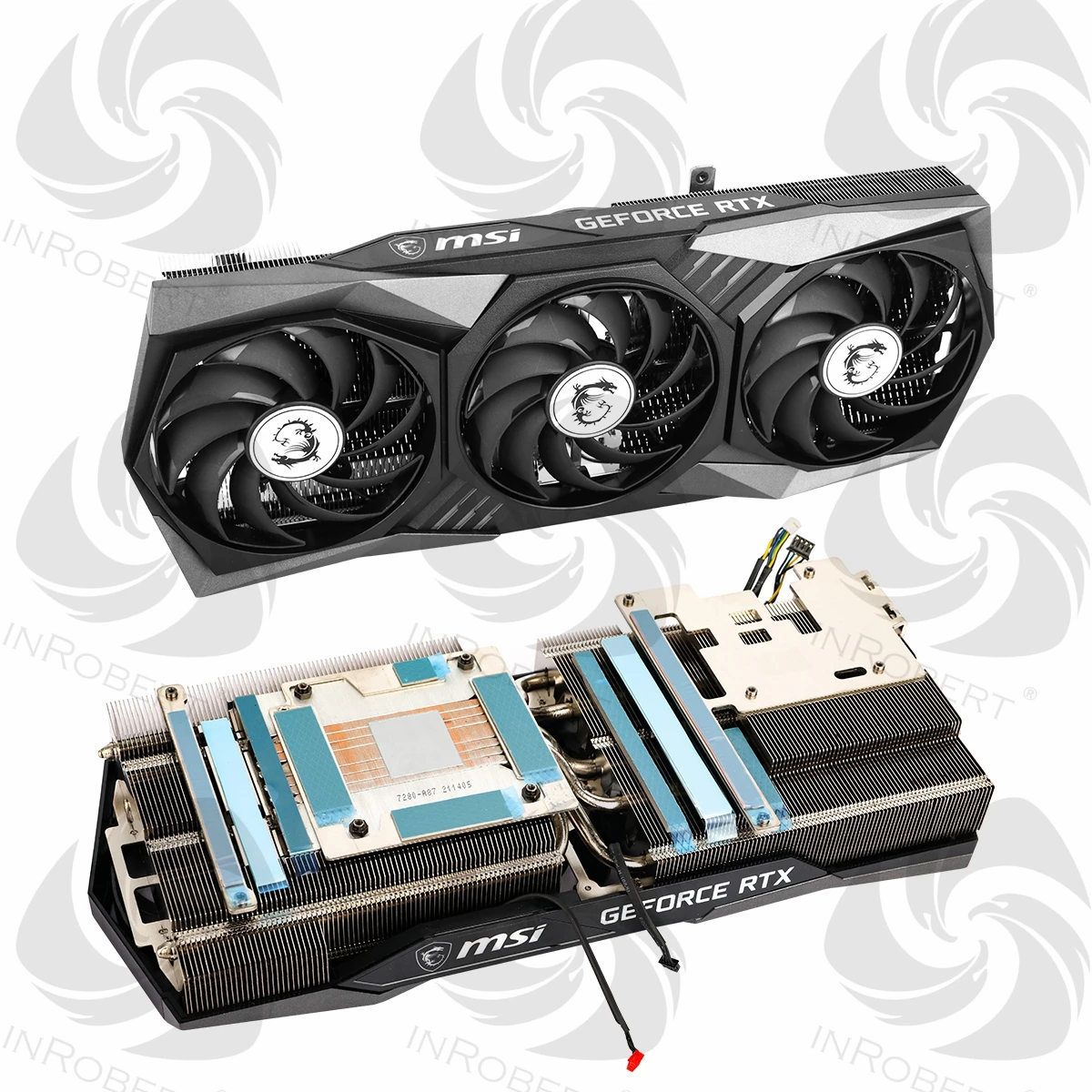 New Original For MSI RTX 3080 3080 Ti 3090 Gaming X Trio Video Card Heatsink RTX3080 RTX3080Ti RTX3090 Graphics Card Cooling Fan