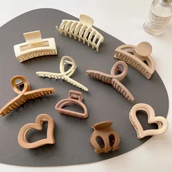 Frosted grab clip set Large keel brightening claw clip rubber paint hairpin Banana clip Makeup bath clip