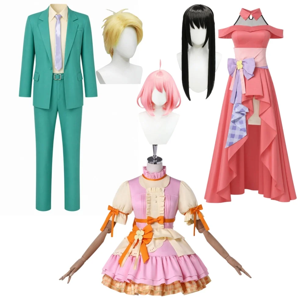 Season 4 Anime Loid Forger Yor Forger Anya Forger Cosplay Costume Loid Yor Anya Costume Wig Halloween Outfit