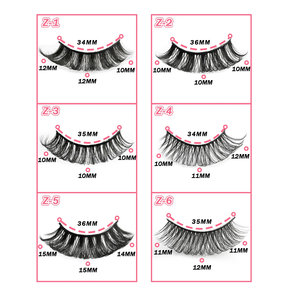 3/8/10Pairs Full Thick Dramatic False Eyelashes Strip Wispy 3D Mink Lashes maquillaje Fluffy Faux cils Eyelash Extension Makeup