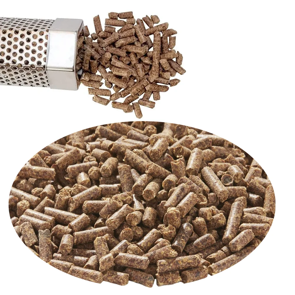 450g Apple Wood Pellets,BBQ Flavoring Chips Specialty Smoker Pellets Wood Chunks for Cooking Barbecue Smoker Grill Bacon Meat