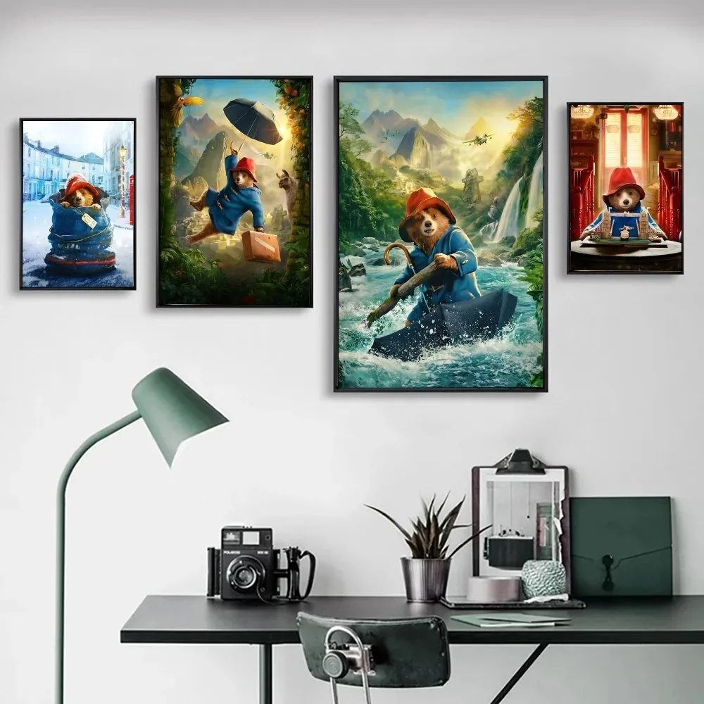 

Movie P-Paddington-n-es Poster No Framed Poster Kraft Club Bar Paper Vintage Poster Wall Art Painting Bedroom Study Stickers
