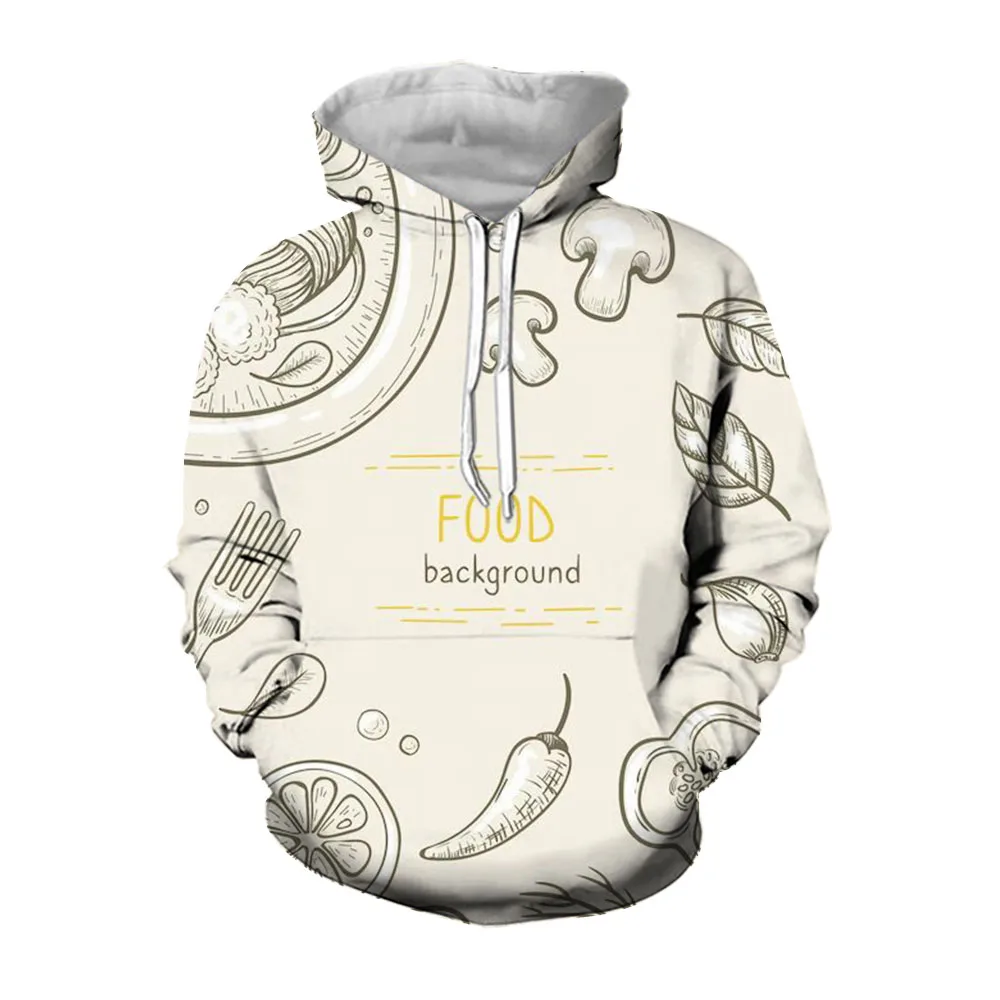 Jumeast 3D Mushroom Plant Printed Men Streetwear Hoodies Long Sleeve Hoodie Cottagecore Casual Oversize Floral Graphic Tops Coat