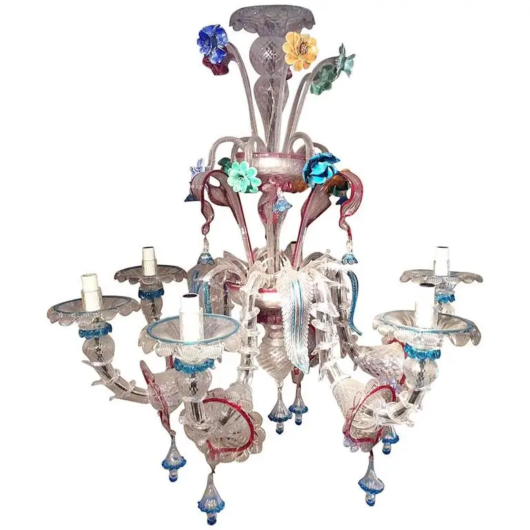 

Chihuly Style Colorful large Murano Glass Chandelier Light