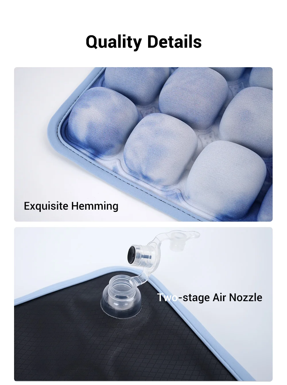 1pc 3D Ergonomic Chair Cushion For Long Sitting, Office Chair Car Seat Cushion, Adjustable Inflatable Cushion