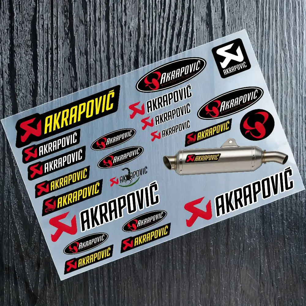 

Светоотражающие наклейки AKRAPOVIC для мотоциклов, 3M, предупреждающие о безопасности в темноте, для шлемов скутеров