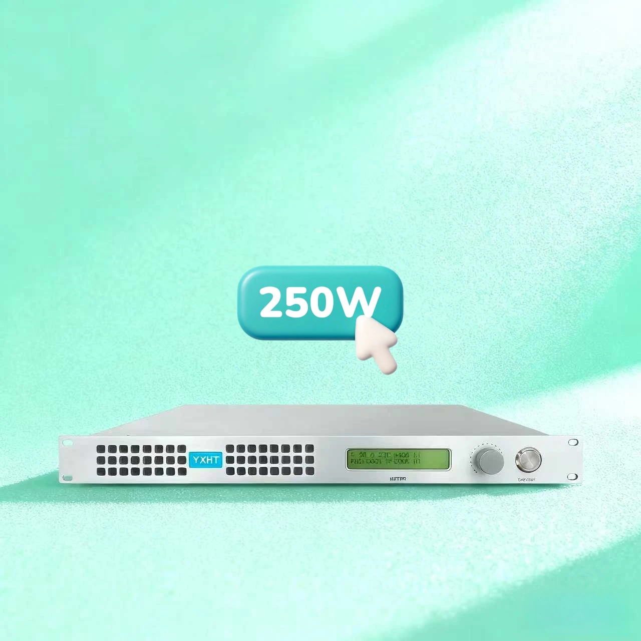 

YXHT-250W FM Transmitter 100-240V Dual-Voltage (110V&220V Supported) - Top CD Audio, Knob Control, for Community/Hotel Lobby