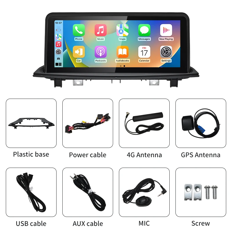 2024 New ID6 ID7 ID8 UI Android System Wireless Carplay AUTO For BMW X1 F48 2016 2017 2018 NBT EVO Car Video Players GPS NAVI