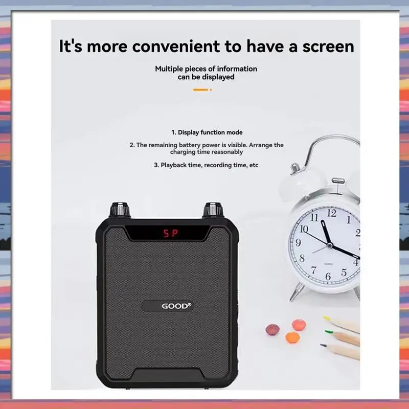 AC18(Guaranteed) 30W Portable IPX6 Waterproof Voice Amplifier With Wireless Microphone Bluetooth Speaker For Teachers Tour Guide