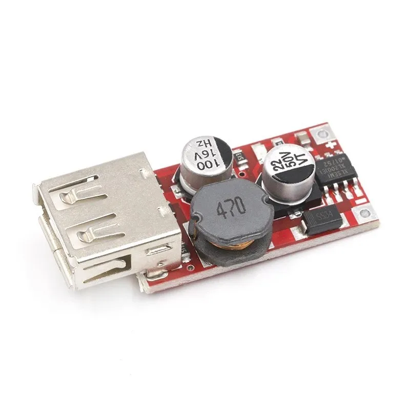 9V/12V/24VTurn5VCar с понижением напряжения3AOutputUSBRed Модуль регулятора напряжения