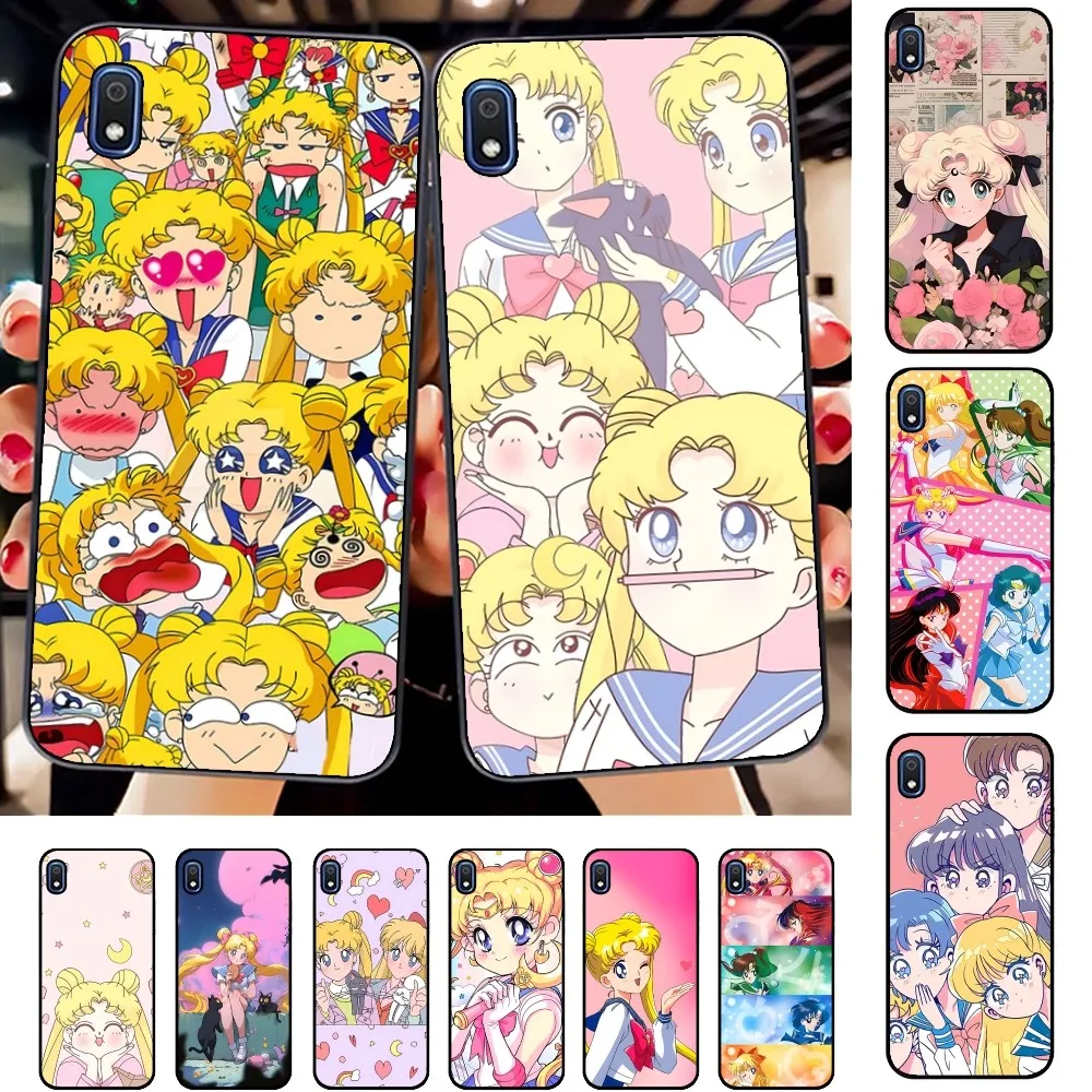 S-Sailor Anime M-Moon Phone Case For Samsung A 10 11 12 13 20 21 22 30 31 32 40 51 52 53 70 71 72 73 91 13 shell