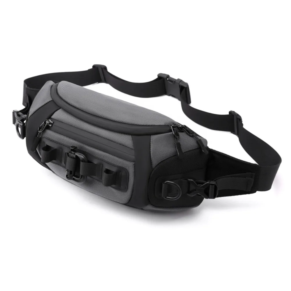 

Adjustable Strap Men's Chest Bag Anti-theft Large Capacity Shoulder Crossbody Bag Multi-storey Waterproof Sport Cross Phone Bag