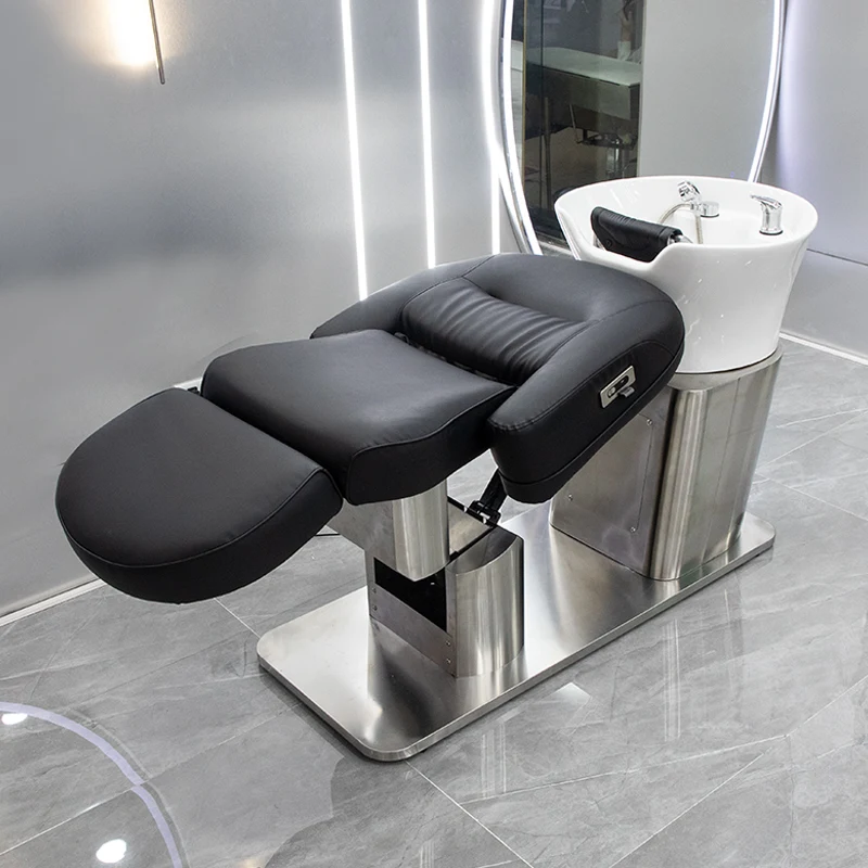 

Spa Steamer Shampoo Bed Water Supply Luxury Washing Hair Bed Shampoo Chair Beauty Salon Barbearia Commercial Furniture